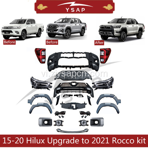 21 Hilux Rocoo Nâng cấp Bodykit cho Revo 16-18